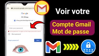 Comment voir lidentifiant et le mot de passe Gmail depuis un mobile [upl. by Eikcaj488]