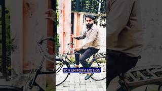 Uniform and Nonuniform motion  science ytshorts motivation india shorts [upl. by Ishmul]