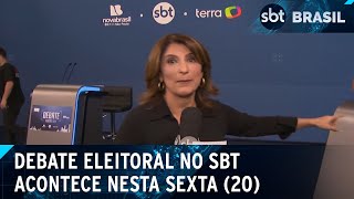 SBT realiza debate entre candidatos à Prefeitura de SP nesta sexta 20  SBT Brasil 190924 [upl. by Sancha]