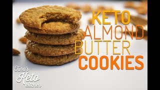 Keto Almond Butter Cookies  GrainFree And LowCarb Keto Cookies 🍪 [upl. by Jennie]