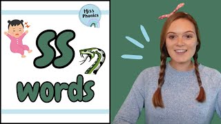 Learn to Blend ss Words with Miss Phonics  Phonics Reading Practice for Kids  British Teacher [upl. by Reynard]