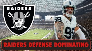 Raiders defense is DOMINATING training camp [upl. by Attevad938]