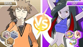 Brock vs Lucy  Pokemon Battle Exhibition Match [upl. by Paxton363]