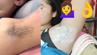 Underarms waxing  How to remove underarms wax  armpit waxing [upl. by Andras]