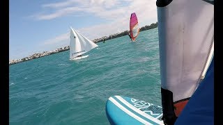 Bermuda Windsurfing  Rough Water Slalom  Starboard Isonic vs Futura Blast [upl. by Adnah]