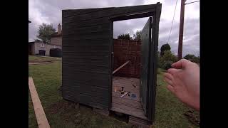 Part 2 Erecting a Shed [upl. by Aihsein128]