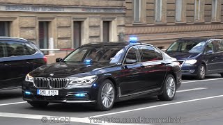 Prague Police Unmarked Special Escort BMW 7 Series  ASCR Ambulance 392 responding CZ  3052022 [upl. by Vladimir]