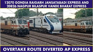 1St Time Ever Route Diverted Ap Express Overtaken By °Jansatabdi Exp And Vande Bharat Exp° [upl. by Ania]