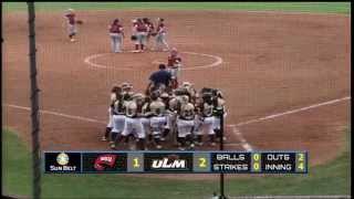 2014 Sun Belt Softball Championship  Game 7 Highlights UL Monroe vs Western Kentucky [upl. by Yehs]