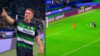 🔥 Viktor Gyökeres CRAZY GOAL vs Man City  Sporting CP vs Man City [upl. by Nnylkcaj]