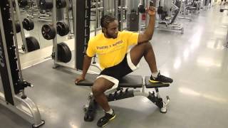 Exercise Index Seated DB External Rotation [upl. by Mossolb524]