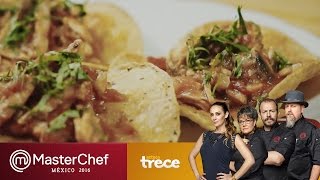 Tostadas de tinga poblana con Doña Clarita  MasterChef México 2016 [upl. by Liebermann]