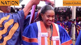 Olympic champion Faith Kipyegon awarded honorary doctorate by University of Eldoret [upl. by Nefen]