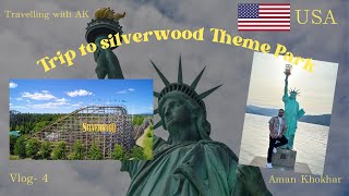 Trip to Silverwood theme park  USA  Road trip from Canada to USA [upl. by Northey]