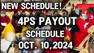 ✅NEW 4PS PAYROLL SCHEDULE BUKAS NA OCT 10 2024 [upl. by Venetia]