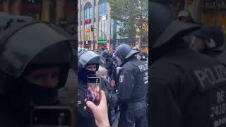 German police assaulted Palestinian activists in Berlin Germany freepalestine gaza shorts [upl. by Doreen]