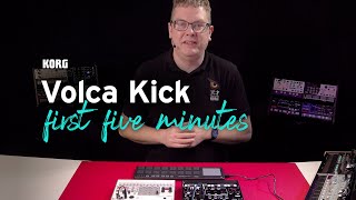 Get started with the Volca Kick  your first five minutes [upl. by Harahs]