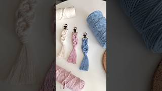 makramé kulcstartó készül  macrame wedding keychain macrametutorial [upl. by Anneg]