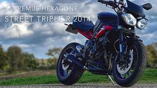 Triumph Street Triple 675 R 2014  Remus Hypercone exhaust sound [upl. by Atig]