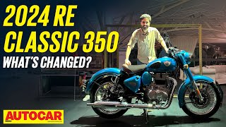 2024 Royal Enfield Classic 350  New colors customisations features  Walkaround  Autocar India [upl. by Aimaj138]