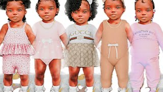 BEST INFANT CCS OF 2024  CLOTHES HAIR SHOES  SIMS 4 CAS  MUST HAVE INFANT CC OF 2024 [upl. by Oribel]