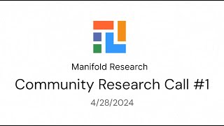 Community Research Call 1 [upl. by Lleraj]