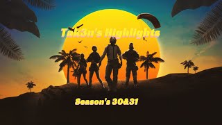 PUBG Tak3ns Highlights  Season 30 amp 31 [upl. by Haeel]