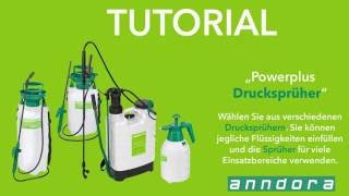 Anwendungsvideo  💦 Bedienung von Gartenspritzen und Unkrautspritzen  powerplus [upl. by Kristofor]