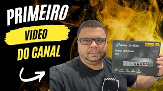 Primeiro vídeo do canal  Roteador TPLink Omada ER605 [upl. by Grani]