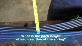 How to measure suspension leaf springs [upl. by Petey]