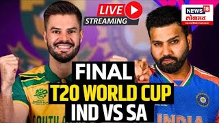 ICC T20 World Cup 2024 LIVE  IND Vs SA Final LIVE  IND vs SA Final 2024 Score Updates  N18L [upl. by Hanikehs]