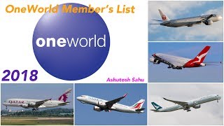 List Of Members Of OneWorld Alliance 2018 [upl. by Adnirolc]