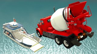 High Speed Jumps Throwing Cars Against Boats 6 BeamNG drive Compilation Beam NG Crashes Mods [upl. by Caves]