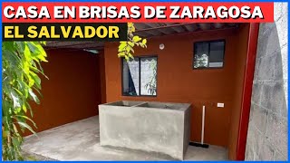 SE VENDE BONITA CASA DE PASAJE EN BRISAS DE ZARAGOZA EN LA LIBERTAD EL SALVADOR [upl. by Deehan92]