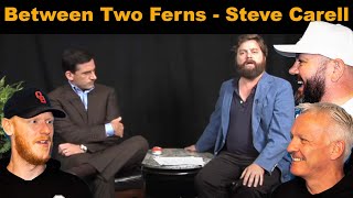 Between Two Ferns  Steve Carell REACTION  OFFICE BLOKES REACT [upl. by Edouard]