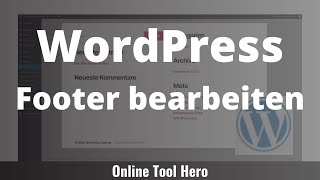 WordPress Footer bearbeiten  Schritt für Schritt Anleitung [upl. by Alleon518]