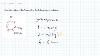 Cycloalkane Naming [upl. by Yramesor623]