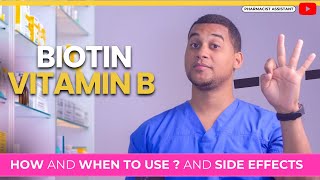 Biotin Vitamin B7 How to Use It amp 3 Common Side Effects [upl. by Urbani572]