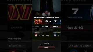 BACK TO BACK PICKS amp RAGE QUITS madden jonsey9 shorts maddenultimateteam [upl. by Leiahtan260]