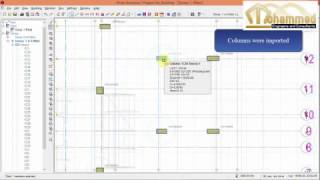 ProtaStructure Tutorial No 1 import axises and columns from dxf file Real Project from A to Z [upl. by Letnohc]