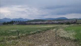 Eastbound California Zephyr at Elk Creek in Fraser [upl. by Yaf863]