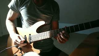 Guthrie Govan  Larry Carlton Style Track Guitar Cover at 75 tempo part 1 [upl. by Pedrotti]