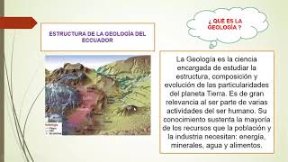 Estructura geológica del ecuador [upl. by Glynda]