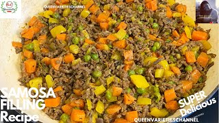 SAMOSA FILLING RECIPE NIGERIAN SAMOSA FILLING  The Tastiest Samosa Minced Meat Filling  Yummy [upl. by Eggett]