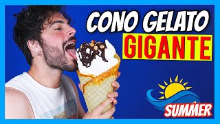 Cono gelato GIGANTE  Cucina Buttata [upl. by Sternlight534]