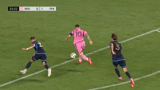 Lionel Messi Crazy Goal vs Philadelphia Union [upl. by Lleynod]