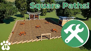 How to Build Square Parks and Courtyards in Planet Zoo [upl. by Bores]