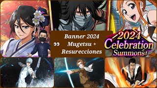 BLEACH BRAVE SOULS  OJITO AL BANNER CON MUGETSU  ORIHIME Y RUKIA  RESURECCIONES [upl. by Kramal]