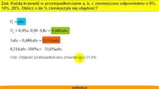 Wyrażenia algebraiczne i procenty  Zadanie 7  Matfiz24pl [upl. by Gazzo651]