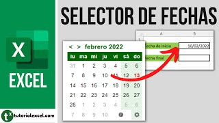 Insertar un CALENDARIO o SELECTOR DE FECHAS en Excel 📅 [upl. by Jay]